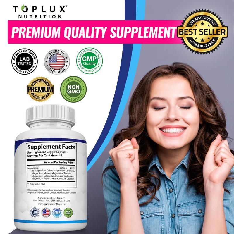 Toplux Magnesium Complex – 8 Elemental Magnesium