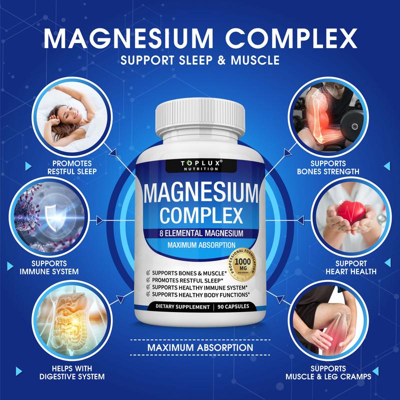 Toplux Magnesium Complex – 8 Elemental Magnesium