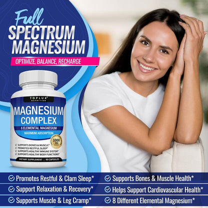 Toplux Magnesium Complex – 8 Elemental Magnesium
